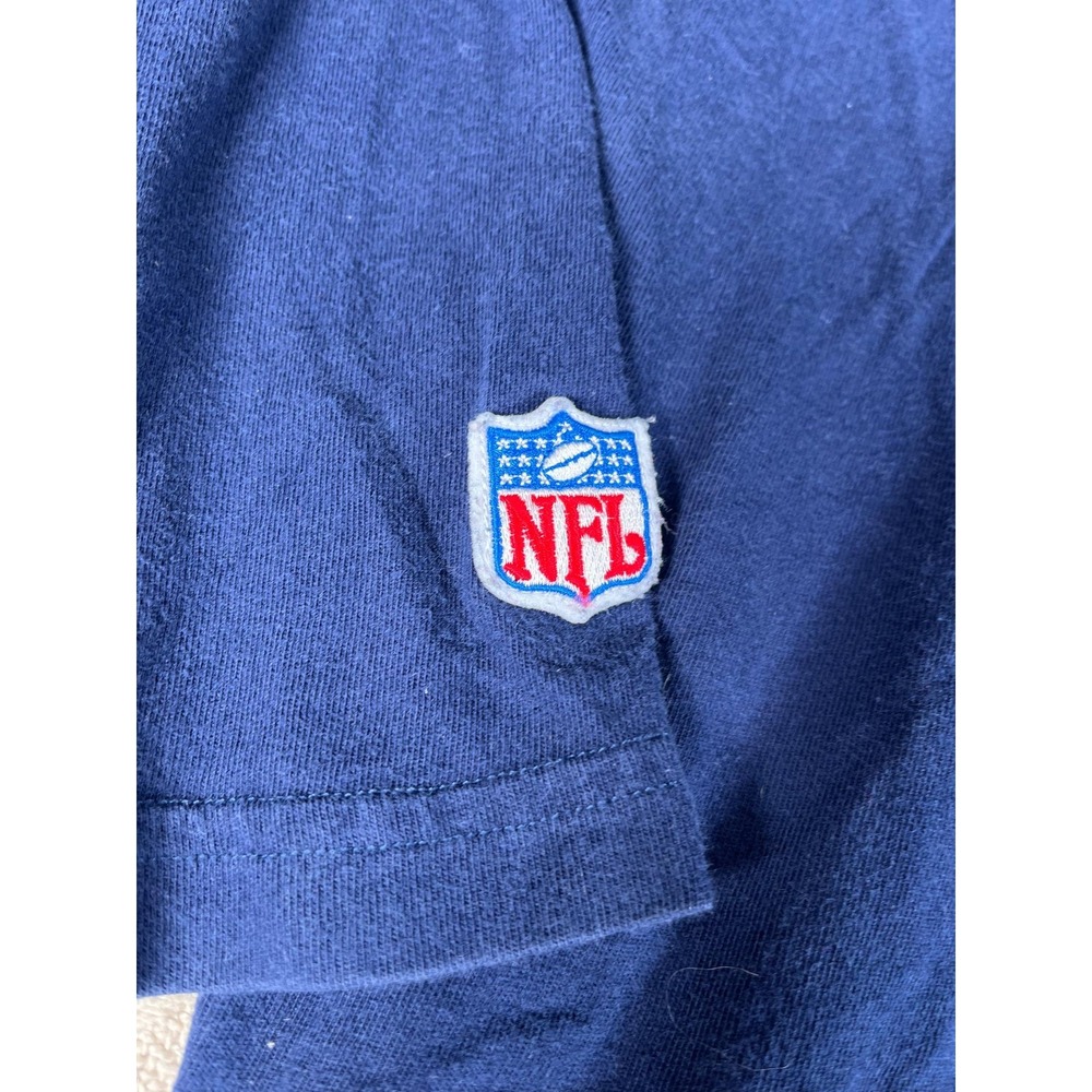 New England Patriots T-Shirt Men L Navy Blue NFL Team Graphics Cotton - Picture 3 of 10
